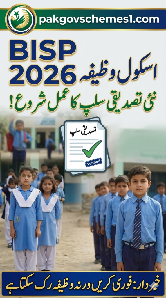 BISP School Verification Slip 2026