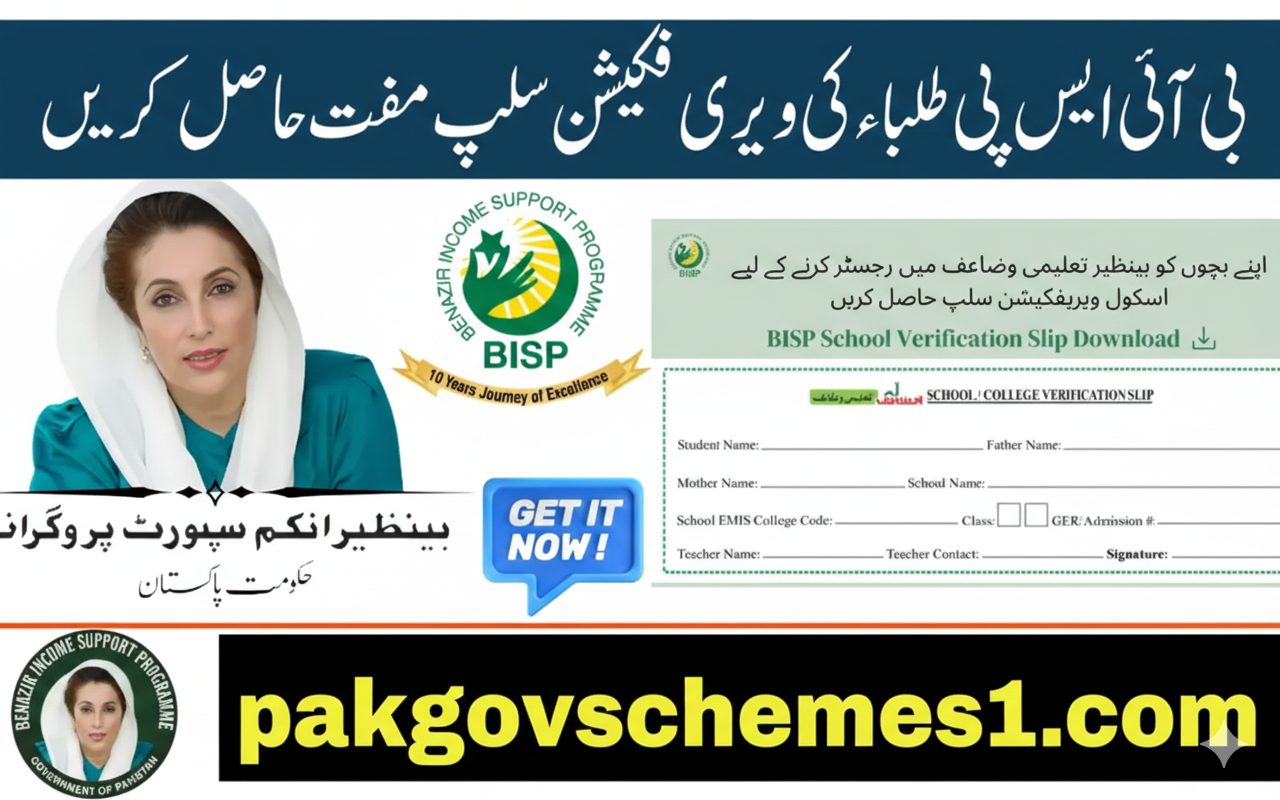 BISP School Verification Slip 2026
