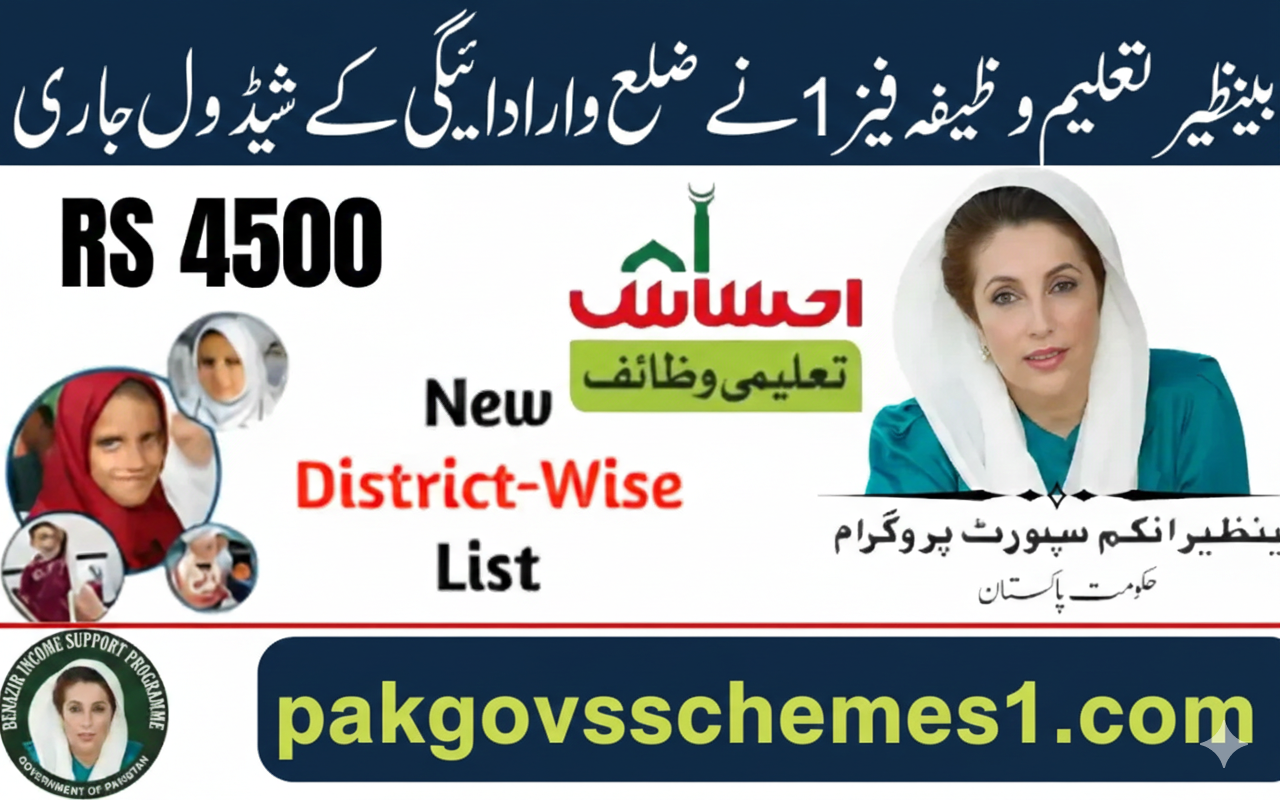 Benazir Taleemi Wazaif Program 2026