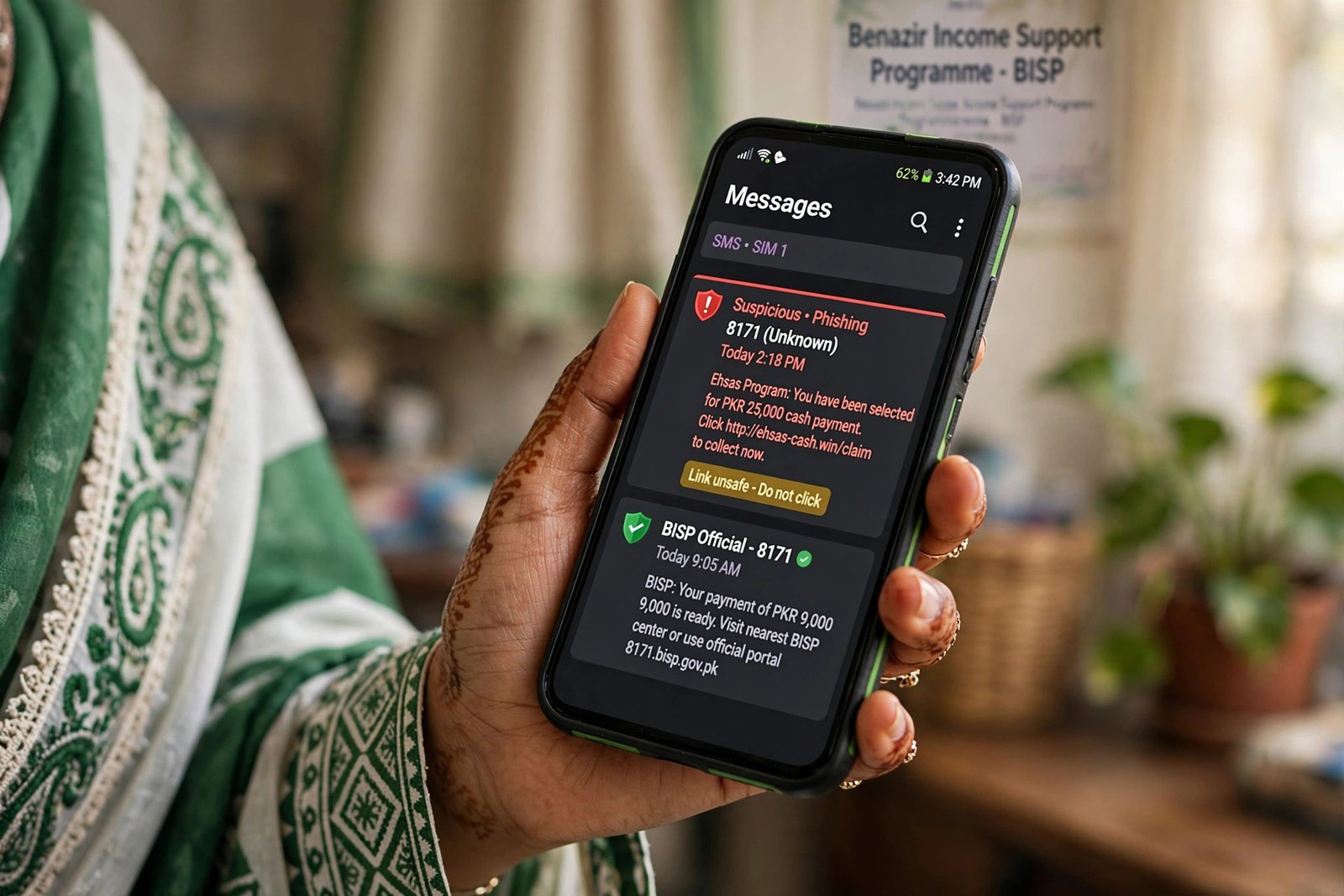 BISP 8171 fake SMS fraud alert 2026 guide